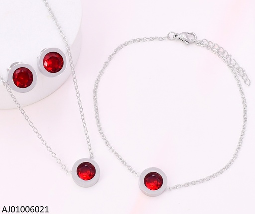 [AJ01006021] SET PLATEADO RD ROJO 7323-436