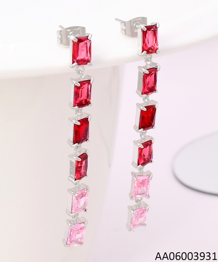 [AA06003931] ARETES PLAT ZIRC FUCSIA/ROSA KE111520