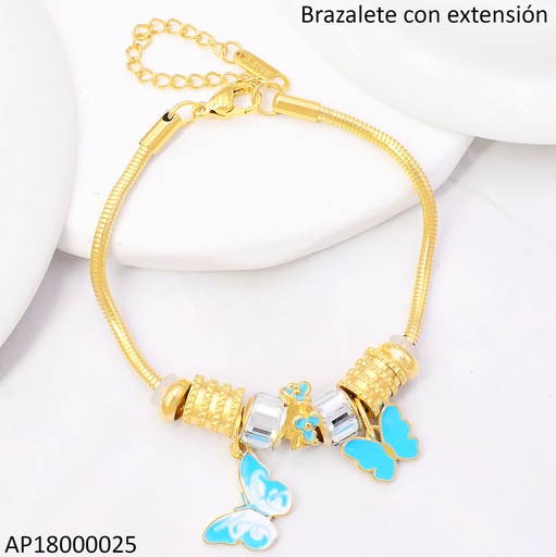 [AP18000025] PANDORA FLEXIBLE DIJES DOR/CELESTES MARIPOSA BA2210-45