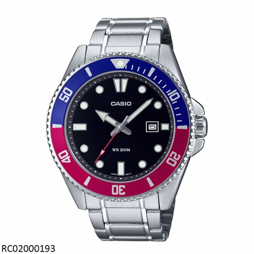 [MDV-107D-1A3VDF] RELOJ CASIO ANALOGO CAB MDV-107D-1A3VDF METAL PLAT.