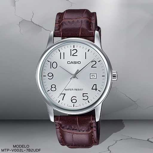 [MTP-V002L-7B2UDF] RELOJ CASIO ANALOGO MTP-V002L-7B2UDF CUERO