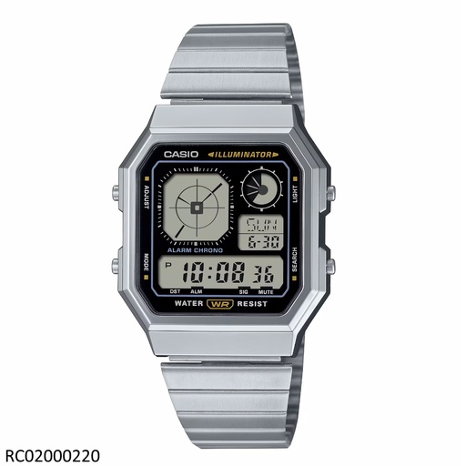 [A130WE-1ADF] RELOJ CASIO DIGITAL CAB A130WE-1ADF METAL PLAT