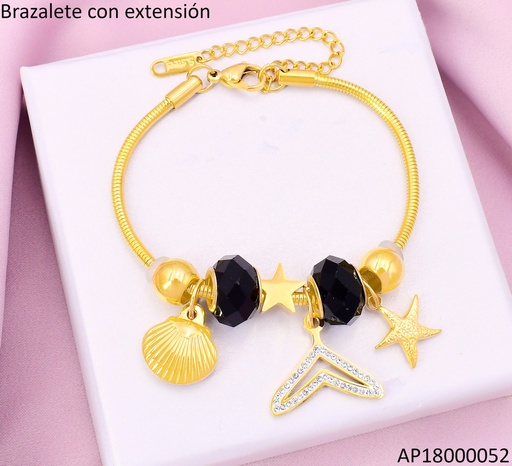 [AP18000052] PANDORA FLEXIBLE DIJES OSTRA/RUEDAS/COLA DE SIRENA BA2187-45