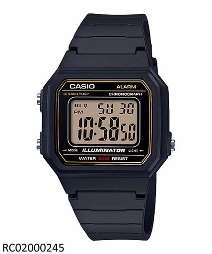 [RC02000245] RELOJ CASIO DIGITAL CAB W-217H-9AVDF SILICON NEGRO