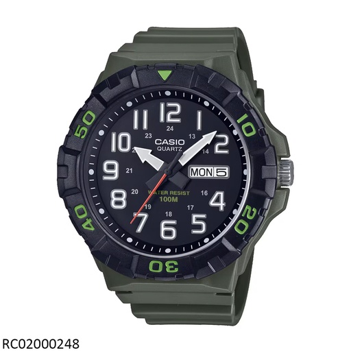 [RC02000248] RELOJ CASIO ANALOGO CAB MRW-210H-3AVDF SILICON VERDE