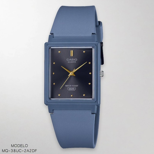 [MQ-38UC-2A2DF] RELOJ CASIO ANALOGO DAM. MQ-38UC-2A2DF RESINA GRIS