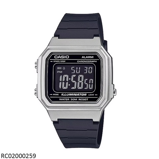 [RC02000259] RELOJ CASIO DIGITAL CAB W-217HM-7BVDF SILICON NEGRO