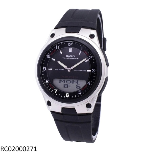[AW-80-1AVDF] RELOJ CASIO ANA/DIG AW-80-1AVDF SILICON NEGRO