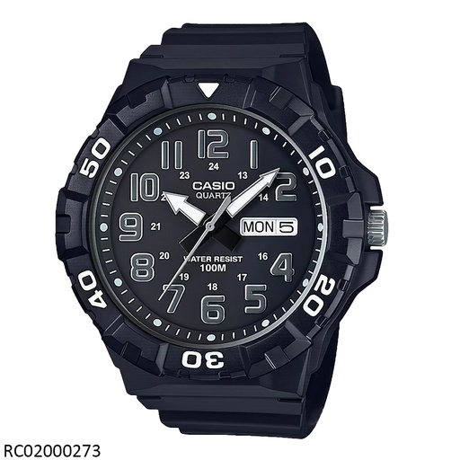 [MRW-210H-1AVDF] RELOJ CASIO ANALOGO CAB MRW-210H-1AVDF SILICON NEGRO
