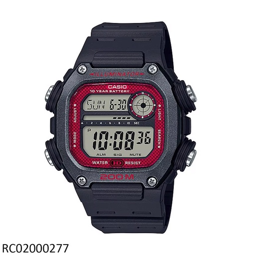 [RC02000277] RELOJ CASIO DIGITAL CAB DW-291H-1BVDF SILICON NEGRO