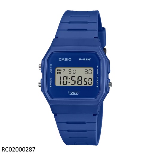 [RC02000287] RELOJ CASIO DIGITAL CAB F-91WB-2A1DF SILICON AZUL