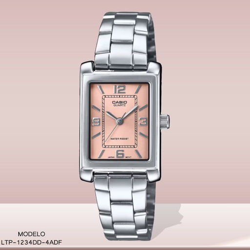 [LTP-1234DD-4ADF] RELOJ CASIO ANALOGO DAMA LTP-1234DD-4ADF METAL PLAT