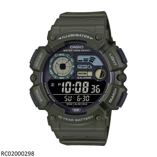 [RC02000298] RELOJ CASIO DIGITAL CAB WS-1500H-3BVDF SILICON GRIS