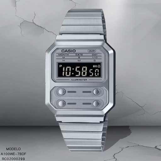 [RC02000299] RELOJ CASIO DIGITAL CAB A100WE-7BDF METAL PLAT