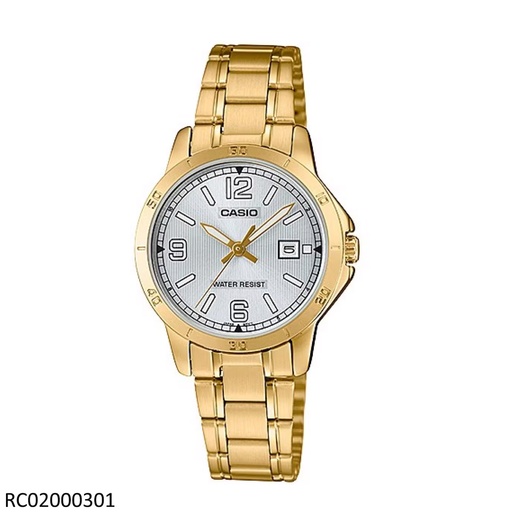 [RC02000301] RELOJ CASIO ANALOGO DAMA LTP-V004G-7B2UDF METAL DOR