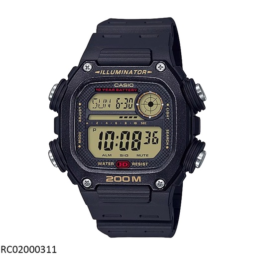 [RC02000311] RELOJ CASIO DIGITAL CAB DW-291H-9AVDF SILICON NEGRO