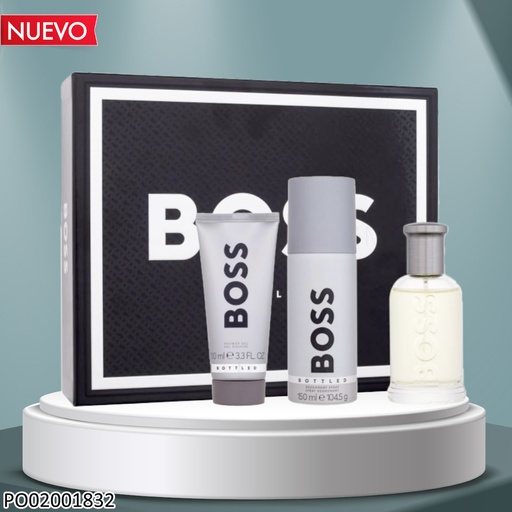 [PO02001832] ESTUCHE PERFUME BOSS BOTTLED 100/100/150 ML EDT