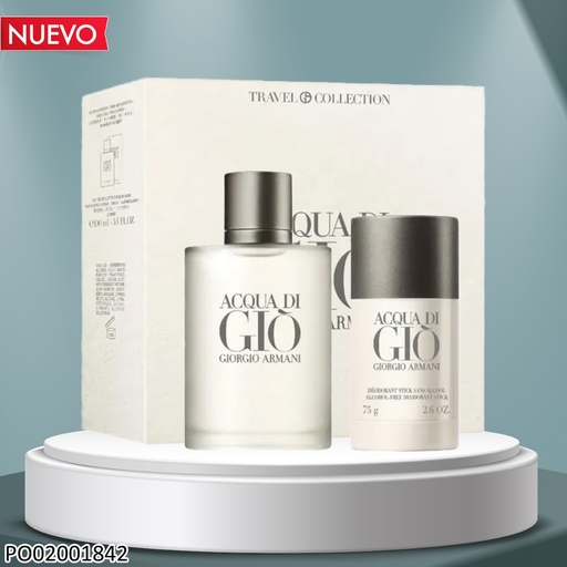 [PO02001842] ESTUCHE PERFUME AQUA DI GIO TRAVEL COLLECTION 100ML/75G EDT