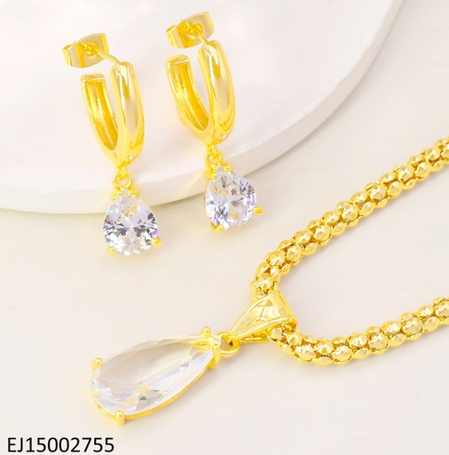 [EJ15002755] SET GOTA ZIRCONIA ARETES "C" CAD. PELOTITAS SE1001-9