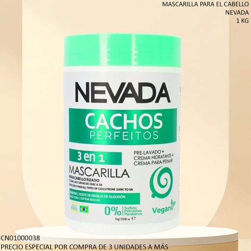 [CN01000038] MASCARILLA NEVADA 3 EN 1 CACHOS PERFEITOS KH04860