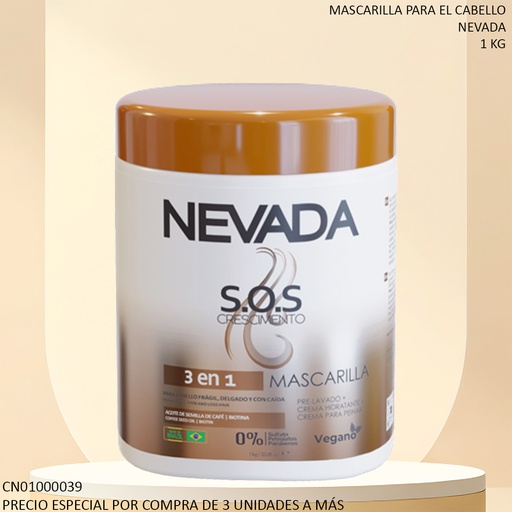 [CN01000039] MASCARILLA NEVADA 3 EN 1 S.O.S CRESCIMENTO KH04876