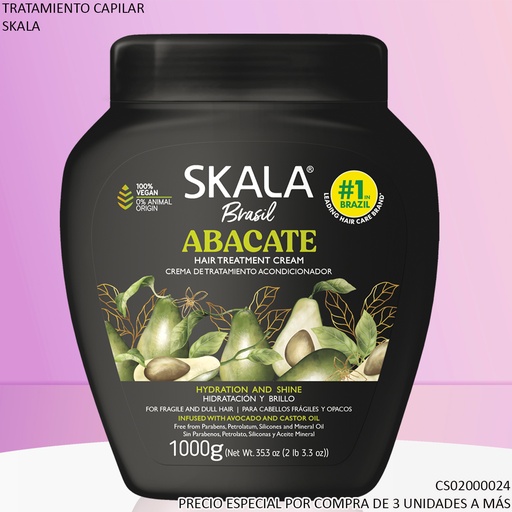 [CS02000024] CREMA SKALA BRASIL ABACATE 1000G 741