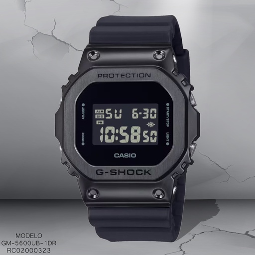 [RC02000323] RELOJ CASIO G-SHOCK DIGITAL CAB GM-5600UB-1DR SILICON NEGRO