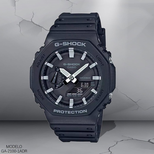 [GA-2100-1ADR] RELOJ CASIO G-SHOCK ANA/DIG CAB GA-2100-1ADR RESINA NEGRO