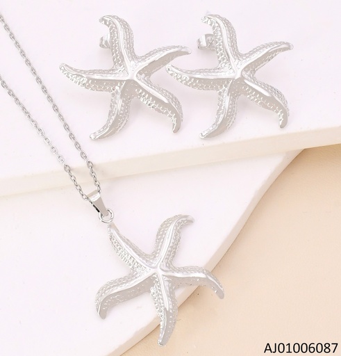 [AJ01006087] SET PLATEADO ESTRELLA DE MAR C/ VENTOSA 7381-312