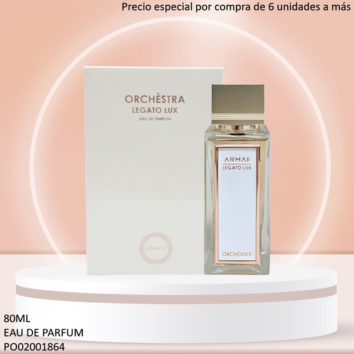 [PO02001864] PERFUME ORCHESTRA LEGATO LUX ARMAF EDP 80ML