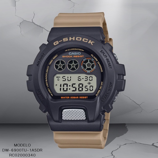 [RC02000340] RELOJ CASIO G-SHOCK DIGITAL CAB DW-6900TU-1A5DR SILICON CAFE