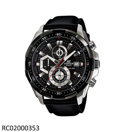 [RC02000353] RELOJ CASIO EDIFICE ANALOGO CAB EFR-539L-1AVUDF CUERO NEGRO