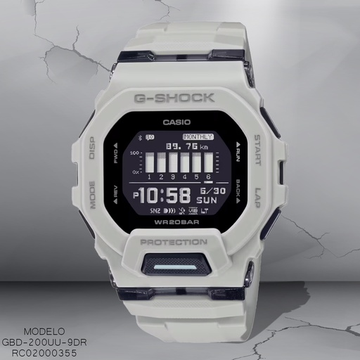 [RC02000355] RELOJ CASIO G-SHOCK DIGITAL CAB GBD-200UU-9DR SILICON CREMA