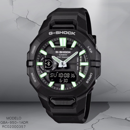 [RC02000357] RELOJ CASIO G-SHOCK ANA/DIG CAB GBA-950-1ADR SILICON NEGRO