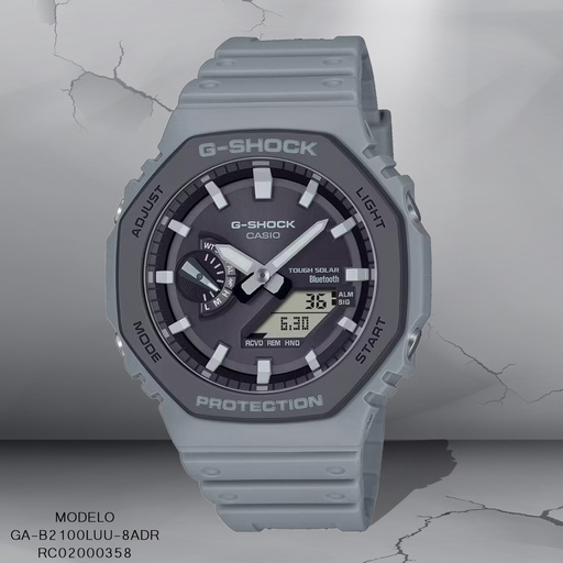 [GA-B2100LUU-8ADR] RELOJ CASIO G-SHOCK ANA/DIG CAB GA-B2100LUU-8ADR SILICON GRIS