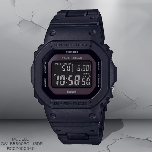 [RC02000360] RELOJ CASIO G-SHOCK DIGITAL CAB GW-B5600BC-1BDR SILICON NEGRO
