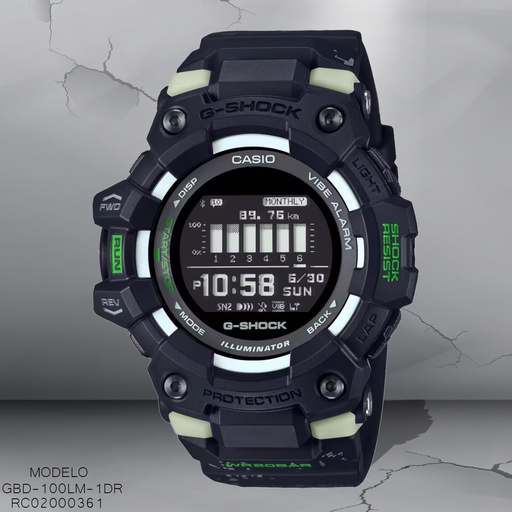 [RC02000361] RELOJ CASIO G-SHOCK DIGITAL CAB GBD-100LM-1DR SILICON GRIS