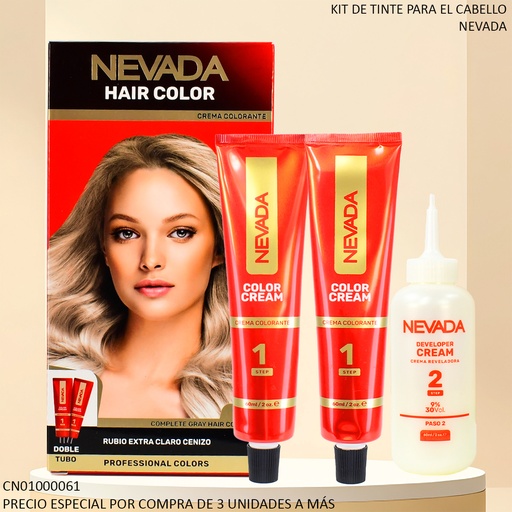 [CN01000061] TINTE NEVADA RUBIO EXTRA CLARO CENIZO NV04527