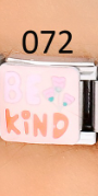 [AC19000072] CHARM ITALIANO SILVER ACERO INOX. 9*10MM BE KIND