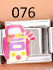 [AC19000076] CHARM ITALIANO SILVER ACERO INOX. 9*10MM CELULAR