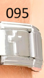 [AC19000095] CHARM ITALIANO SILVER ACERO INOX. 9*10MM CRUZ GRAB