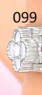 [AC19000099] CHARM ITALIANO SILVER ACERO INOX. 9*10MM VAN CLEEF BLANCO