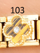 [AC19000103] CHARM ITALIANO ACERO INOX. 9*10MM VAN CLEEF CAFE