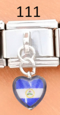 [AC19000111] CHARM ITALIANO SILVER ACERO INOX. 9*10MM NIC.