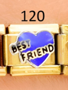 [AC19000120] CHARM ITALIANO ACERO INOX.9*10MM BEST FRIEND
