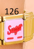 [AC19000126] CHARM ITALIANO 18K ACERO INOX.9*10MM SUGAR