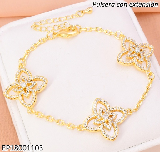 [EP18001103] PULSERA 3 VAN CLEEF NACAR ZIRC. BE620-9