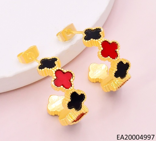 [EA20004997] ARETES "C" VAN CLEEF ROJO/NEGRO EE4113-9