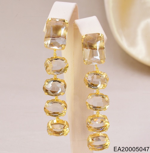 [EA20005047] ARETES DOR RECT/ OVALOS COLGANTES EE4040-9