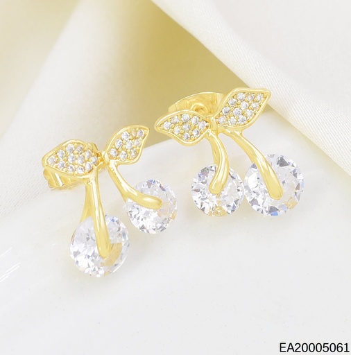 [EA20005061] ARETES CEREZAS ZIRC CRISTAL EE4060-9